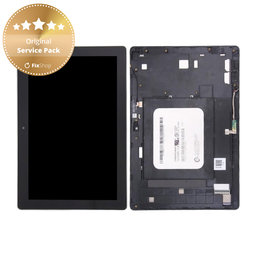 Asus ZenPad 10 Z300C, Z300CT, Z300CX, ZD300C - LCD zaslon + steklo na dotik + okvir (črn) - 90NP0222-R20010 Genuine Service Pack