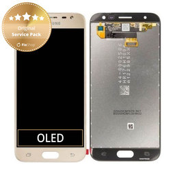 Samsung Galaxy J3 J330F (2017) - LCD zaslon + steklo na dotik (zlato) - GH96-10990A Genuine Service Pack