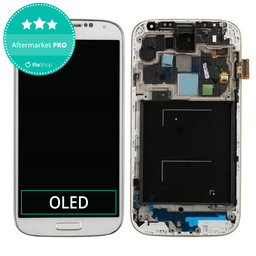 Samsung Galaxy S4 i9505 - LCD zaslon + zaslon osjetljiv na dodir + okvir (White Frost) OLED