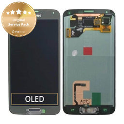 Samsung Galaxy S5 G900F - LCD zaslon + zaslon osjetljiv na dodir (bakreno zlatno) - GH97-15959D, GH97-15734D Originalni servisni paket