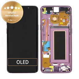 Samsung Galaxy S9 G960F - LCD zaslon + zaslon osjetljiv na dodir + okvir (lila ljubičasta) - GH97-21696B, GH97-21697B Originalni servisni paket