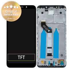 Xiaomi Redmi 5 Plus (Redmi Note 5) - LCD zaslon + steklo na dotik + okvir (Black) - 560610032033 Genuine Service Pack