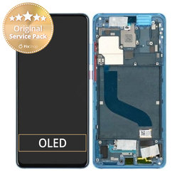 Xiaomi Mi 9T, Mi 9T Pro - LCD zaslon + steklo na dotik + okvir (Glacier Blue) - 561010032033, 561010031033 Genuine Service Pack