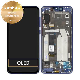 Xiaomi Mi 9 SE - LCD zaslon + zaslon osjetljiv na dodir + okvir (Ocean Blue) - 5610100210B6 Genuine Service Pack