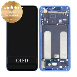 Xiaomi Mi 9 Lite - LCD zaslon + zaslon osjetljiv na dodir + okvir (Aurora plava) - 561010033033, 5600040F3B00 Originalni servisni paket