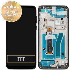 Motorola Moto G8 Plus - LCD zaslon + steklo na dotik + okvir (Dark Blue) - 5D68C15528 Genuine Service Pack