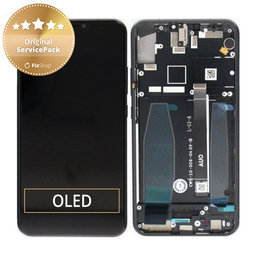 Asus Zenfone 5z ZS620KL - LCD zaslon + steklo na dotik + okvir (Midnight Blue) - 90AZ01R1-R20010 Genuine Service Pack