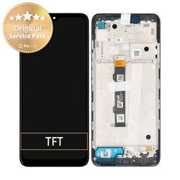 Motorola Moto G50 XT2137 - LCD zaslon + steklo na dotik + okvir (jekleno siva) - 5D68C18403 Genuine Service Pack