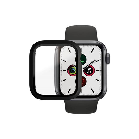 PanzerGlass - Tempered Glass Full Body AB za Apple Watch 4, 5, 6, SE (1. gen) & SE (2. gen) 40 mm, crno