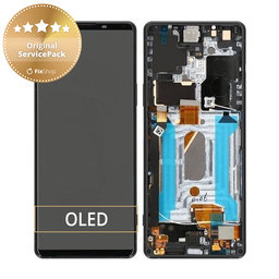 Sony Xperia 1 III - LCD zaslon + steklo na dotik (Black) - A5032173A Genuine Service Pack