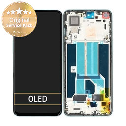 OnePlus Nord 2 5G - LCD zaslon + leća osjetljiva na dodir + okvir (Siva Sierra) - 2011100360 Originalni servisni paket