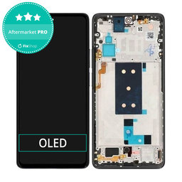 Xiaomi 11T - LCD zaslon + staklo na dodir + okvir (crni) OLED