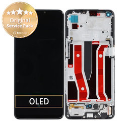 Oppo A94 5G CPH2211 - LCD zaslon + steklo na dotik + okvir (Black) - O-4907425 Genuine Service Pack