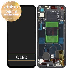 Oppo Reno 6 5G CPH2251 - LCD zaslon + zaslon osjetljiv na dodir + okvir (zvjezdano crna) - 4907749 Originalni servisni paket