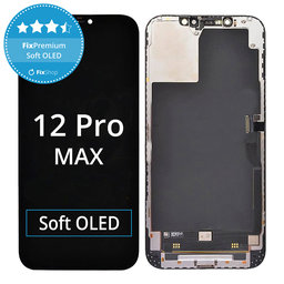 Apple iPhone 12 Pro Max - LCD zaslon + zaslon osjetljiv na dodir + okvir Soft OLED FixPremium