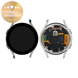 Samsung Galaxy Watch 4 44mm R870, R875 - LCD zaslon + zaslon osjetljiv na dodir + okvir (Silver) - GH97-26410B Genuine Service Pack