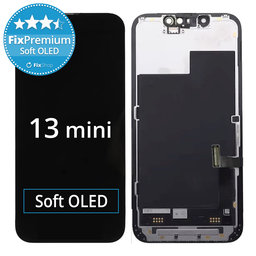 Apple iPhone 13 Mini - LCD zaslon + zaslon osjetljiv na dodir + okvir Soft OLED FixPremium