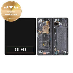 Samsung Galaxy Z Fold 4 F936B - LCD zaslon + zaslon osjetljiv na dodir + okvir (Phantom Black) - GH82-29461A, GH82-29462A Originalni servisni paket