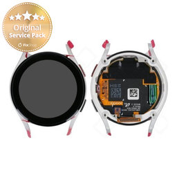 Samsung Galaxy Watch 5 40mm R900 - LCD zaslon + steklo na dotik + okvir (srebrna) - GH82-30040C Genuine Service Pack