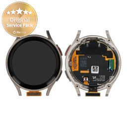 Samsung Galaxy Watch 5 Pro 45 mm R925 - LCD zaslon + zaslon osjetljiv na dodir + okvir (sivi titan) - GH82-30045A Originalni servisni paket