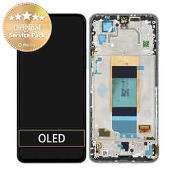 Xiaomi Poco F4 5G 22021211RG, 22021211RI - LCD zaslon + steklo na dotik + okvir (Nebula Green) - 56000JL11R00 Genuine Service Pack