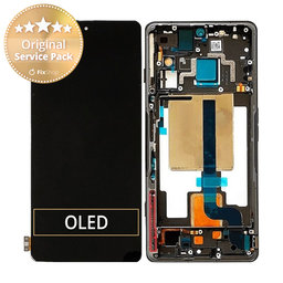 Xiaomi Poco F4 GT 21121210G - LCD zaslon + steklo na dotik + okvir (Stealth Black) - 5600090L1000 Genuine Service Pack