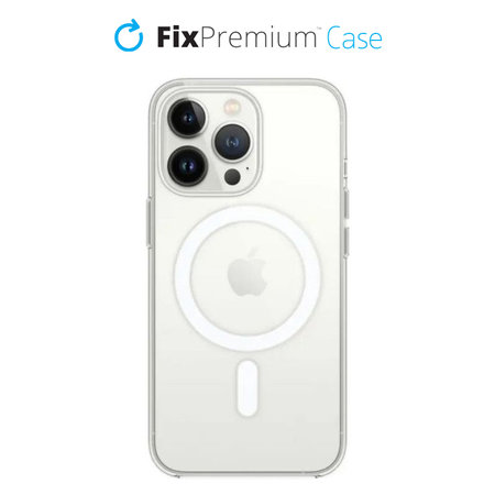 FixPremium - Silikonska maska sa MagSafe za iPhone 13 Pro, prozirna