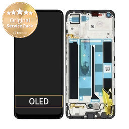 Realme 8 RMX3085 - LCD zaslon + zaslon osjetljiv na dodir + okvir (Cyber Black) - 4906919 Genuine Service Pack