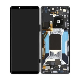 Sony Xperia 5 IV XQ-CQ54 - LCD zaslon + zaslon osjetljiv na dodir + okvir (crni) - A5050962A Originalni servisni paket