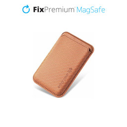 FixPremium - MagSafe Carbon Wallet, rjava