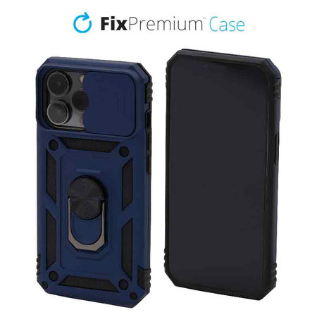 FixPremium - Maska CamShield za iPhone 13 Pro, plava