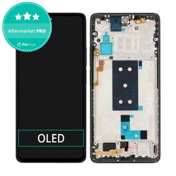 Xiaomi Poco F4 5G 22021211RG, 22021211RI - LCD zaslon + zaslon osjetljiv na dodir + okvir (noćno crni) OLED