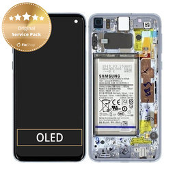 Samsung Galaxy S10e G970F - LCD zaslon + zaslon osjetljiv na dodir + okvir + baterija (Prism Blue) - GH82-18843C, GH82-18843A Originalni servisni paket