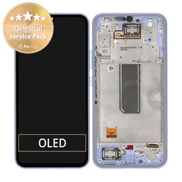 Samsung Galaxy A34 5G A346B - LCD zaslon + zaslon osjetljiv na dodir + okvir (svijetlo ljubičasto) - GH82-31200D, GH82-31201D Originalni servisni paket