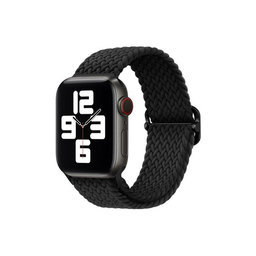 FixPremium - Strap Solo Loop za Apple Watch (42, 44, 45 & 49 mm), crna