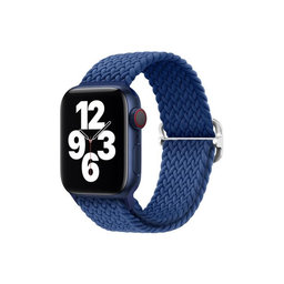 FixPremium - Strap Solo Loop za Apple Watch (42, 44, 45 & 49 mm), tamnoplava