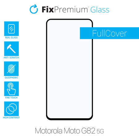 FixPremium FullCover Glass - Kaljeno staklo za Motorola Moto G82 5G