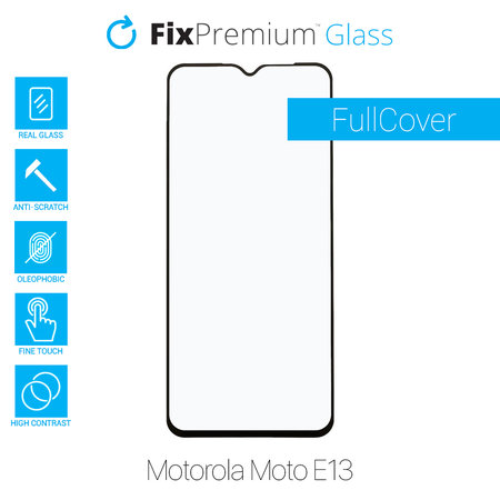 FixPremium FullCover Glass - Kaljeno staklo za Motorola Moto E13