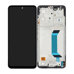 Xiaomi Redmi Note 12 5G - LCD zaslon + zaslon osjetljiv na dodir + okvir (crni) - 560001M17P00 Originalni servisni paket