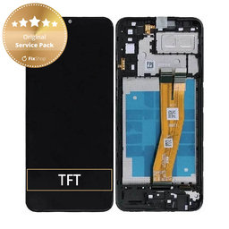 Samsung Galaxy A04e A042F - LCD zaslon + steklo na dotik + okvir (Black) - GH81-23088A Genuine Service Pack