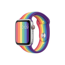 FixPremium - Silikonski remen za Apple Watch (42, 44, 45 & 49 mm), pride