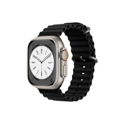 FixPremium - Remen Ocean Loop za Apple Watch (38, 40 & 41 mm), crni