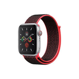 FixPremium - Najlonski remen za Apple Watch (42, 44, 45 i 49 mm), crveni