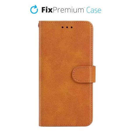 FixPremium - Maska Book Wallet za iPhone 11 Pro, smeđa