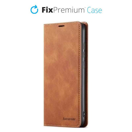 FixPremium - Maska Business Wallet za iPhone 12 Pro Max, smeđa