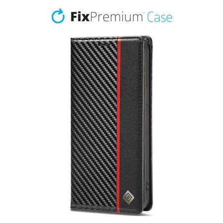 FixPremium - Maska Carbon Wallet za iPhone 11 Pro, crna