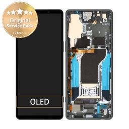 Sony Xperia 1 V - LCD zaslon + steklo na dotik + okvir (Green) - A5060572A Genuine Service Pack