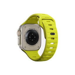 FixPremium - Sportski remen od silikona za Apple Watch (42, 44, 45 i 49 mm), tartrazin