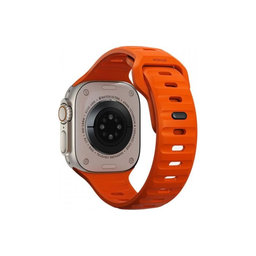 FixPremium - Sportski remen od silikona za Apple Watch (42, 44, 45 & 49 mm), narančasti