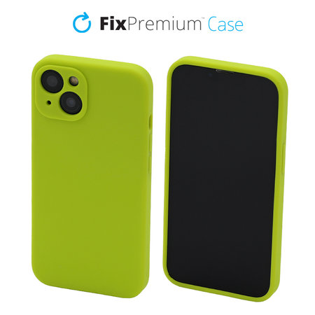 FixPremium - Silikonska maska za iPhone 13, neon zelena